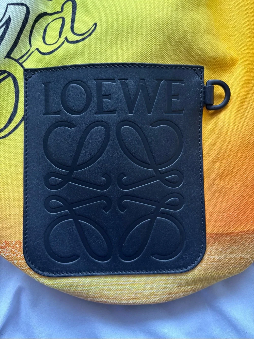 Loewe Paula’s Ibiza Canvas Sailor Drawstring Bucket Bag